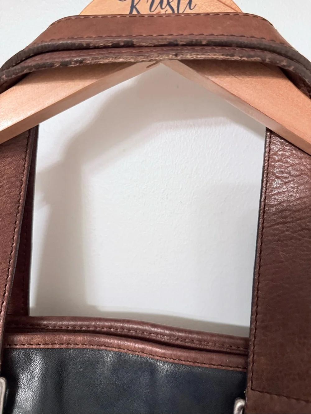 Cole Haan Vintage 15” Large Leather Messenger, Carry-on, Laptop, Shoulder Bag